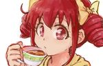  1girl cup hoshizora_miyuki looking_at_viewer precure smile_precure! solo tea teacup yuucho 