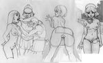  armor ass breasts centurion chains collage collar from_behind helmet jj_frenchie joel_jurion large_breasts maid monochrome multiple_boys multiple_girls nude open_mouth pussy rome sketch slave soldier thighhighs uncensored 