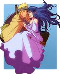  alternate_costume alternate_universe couple dress gabzillaz headband hyuuga_hinata naruto pointy_ears princess_carry uzumaki_naruto whiskers 