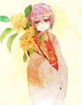  bad_id bad_pixiv_id japanese_clothes kimono no_hat no_headwear obi purple_hair sash shimana_(cs-ts-az) short_hair smile solo sukuna_shinmyoumaru touhou yellow_eyes 