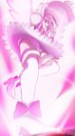  aino_megumi bow cure_lovely happinesscharge_precure! haruyama_kazunori long_hair magical_girl pink pink_bow pink_eyes pink_hair ponytail precure solo thighhighs underwear white_legwear wide_ponytail wings 