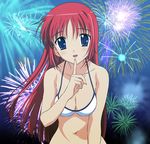  1girl artist_request bikini breasts cleavage da_capo female looking_at_viewer resized shirakawa_kotori swimsuit vector_trace 