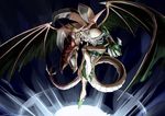  aquaplusx armor claws destiny_hero_plasma duel_monster highres monster no_eyes sharp_teeth tail teeth wings yellow_eyes yuu-gi-ou yuu-gi-ou_gx 