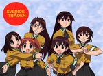 6+girls alternate_costume azumanga_daiou kagura kasuga_ayumu mihama_chiyo mizuhara_koyomi multiple_girls ns2d sakaki takino_tomo 