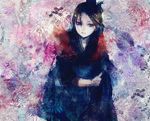  bad_id bad_pixiv_id black_hair blue_eyes copyright_request japanese_clothes kimono minase_(mmakina) solo 