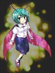  antennae cape green_eyes green_hair mokku short_hair solo touhou wriggle_nightbug 