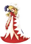  blonde_hair emihiko final_fantasy final_fantasy_tactics head_tilt hood red_eyes robe solo staff twintails white_mage white_mage_(fft) 