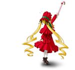  blonde_hair bonnet cane doll dress drill_hair frills from_behind hair_ribbon hat ichikawa_masahiro long_hair outstretched_arm outstretched_hand pantyhose reaching ribbon rozen_maiden shinku solo tiptoes twintails very_long_hair white_legwear 