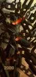  chain glowing highres kamen_rider kamen_rider_kuuga kamen_rider_kuuga_(series) lamchunhin male_focus solo 