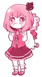  bad_id bad_pixiv_id bobby_socks chibi crown dress fang kusunoki_kotori mary_janes monochrome open_mouth ribbon sakutarou shoes socks stuffed_animal stuffed_lion stuffed_toy umineko_no_naku_koro_ni ushiromiya_maria 