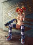  artist_name bad_id bad_pixiv_id bench blush borderlands borderlands_2 breasts collarbone error gaige green_eyes gun h1kar1ko highres laces looking_at_viewer medium_breasts navel nipples nude pubic_hair pussy red_hair shotgun tattoo thighhighs twintails uncensored weapon 