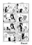  5girls bangs blunt_bangs check_translation comic fairy_(kantai_collection) greyscale hatsuyuki_(kantai_collection) headgear highres hime_cut kantai_collection long_hair maintenance_musume_(kantai_collection) mochizuki_(kantai_collection) monochrome multiple_girls musashi_(kantai_collection) nagato_(kantai_collection) partially_translated translation_request usurai 