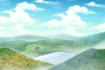  day field forest misty_lake nature no_humans satou_yuuki scarlet_devil_mansion scenery sky touhou 