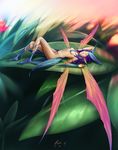  breasts fairy hayden_mackenzie highres purple_hair small_breasts solo wings 