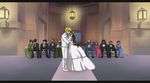  apollis ayame_(power_stone) cassie_(power_stone) edward_falcon galuda gunrock jack_(power_stone) kiss mistress_gana power_stone pride_falcon rikeza rouge_(power_stone) ryoma_(power_stone) tuxedo wang-tang wedding 