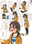  a196953 bad_id bad_pixiv_id blue_eyes blush brown_hair commentary_request genderswap genderswap_(mtf) gundam gundam_build_fighters gundam_build_fighters_try hood hoodie jewelry necklace partial_commentary sakai_minato short_hair skirt tears thighhighs translated zettai_ryouiki 