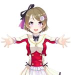  1girl atg_(wttoo0202) female koizumi_hanayo looking_at_viewer love_live!_school_idol_project outstretched_arms short_hair solo 