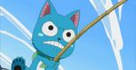  angry animated animated_gif backpack bag black_eyes cat exceed fairy_tail happy_(fairy_tail) no_humans solo 