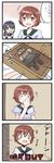  /\/\/\ 0_0 2girls 4koma :d black_eyes black_hair brown_eyes brown_hair comic commentary doll downtown_no_gaki_no_tsukai_ya_arahende!! fubuki_(kantai_collection) hair_ribbon highres kantai_collection m1_(ultra_series) multiple_girls mutsuki_(kantai_collection) open_mouth ribbon school_uniform serafuku short_hair short_ponytail sketch smile stifled_laugh tears translated ultra_q ultra_series xenonstriker 