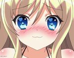  :3 animated animated_gif blonde_hair blue_eyes chocolat chocolat_(noucome) heart long_hair ore_no_nounai_sentakushi_ga_gakuen_love-comedy_wo_senryoku_de_jama_shiteru smile star stars 