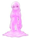  alternate_color blush breasts goo_girl kai_himo large_breasts long_hair looking_at_viewer monster_girl navel no_nipples no_pussy nude open_mouth original slime smile solo 