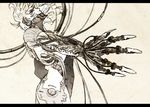  bad_id bad_pixiv_id cable cyborg hands male_focus metal_gear_(series) metal_gear_rising:_revengeance raiden solo white_hair wire yodo 
