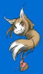  digimon holo ikuta_takanon no_humans red_eyes solo spice_and_wolf tail wolf_ears wolf_tail 