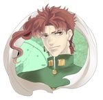  clock earrings gakuran jewelry jojo_no_kimyou_na_bouken kakyouin_noriaki kyykttk male_focus red_eyes red_hair scarf school_uniform solo 