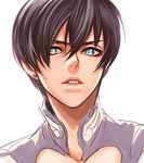  bad_id bad_pixiv_id black_hair blue_eyes earrings giorno_giovanna haruno_shiobana igawa jewelry jojo_no_kimyou_na_bouken lips male_focus solo 