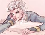  bad_id bad_pixiv_id blue_eyes braid giorno_giovanna igawa jojo_no_kimyou_na_bouken male_focus messy_hair solo white_hair 