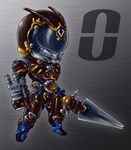  alternative_zero antennae armor belt kamen_rider kamen_rider_ryuki_(series) male_focus n-master solo sword weapon 