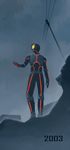  glowing glowing_eyes highres kamen_rider kamen_rider_555 kamen_rider_faiz lamchunhin male_focus neon_trim rain solo 