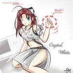  brown_hair console_girl ds nintendo nintendo_ds os os-tan white 