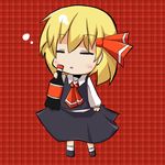  bottle chibi closed_eyes lowres mesia rumia solo touhou 