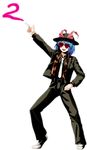  alternate_costume bad_id bad_pixiv_id blue_hair formal glasses hat nagae_iku necktie pant_suit pose saturday_night_fever solo suit sunglasses touhou yukinoserizawa 