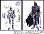  batman batman_(series) belt cape character_sheet concept_art dc_comics katsura_masakazu male_focus non-web_source superhero the_dark_knight translation_request 