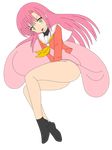  absurdres ass flat_chest hair_ornament hairclip hayate_no_gotoku! highres katsura_hinagiku legs long_hair looking_back miniskirt open_mouth pink_hair school_uniform skirt thighs vector_trace yellow_eyes 