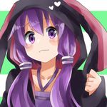  animal_ears animal_hood bunny_ears bunny_hood hood hoodie low_twintails lowres matsu_(sekaowaoneok) purple_eyes purple_hair smile solo twintails vocaloid voiceroid yuzuki_yukari 