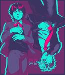  child dio_brando jojo_no_kimyou_na_bouken jonathan_joestar limited_palette multiple_boys ruchi upside-down 