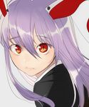  animal_ears bad_id bad_pixiv_id bunny_ears formal lips long_hair looking_at_viewer purple_hair red_eyes reisen_udongein_inaba sirausa slit_pupils solo suit suit_jacket touhou 