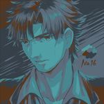  emiya_kiritsugu facial_hair fate/zero fate_(series) limited_palette male_focus ruchi solo stubble 