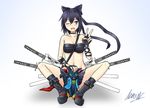  cat highres mahou_tsukai_to_kuroneko_no_wiz solo sword tri-edge weapon 