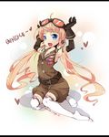  becky_(dungeon_and_fighter) blonde_hair blue_eyes blush dungeon_and_fighter elbow_gloves gloves goggles goggles_on_head korean letterboxed long_hair looking_at_viewer ripe.c smile solo thighhighs twintails white_legwear 
