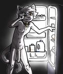 2023 :3 appliance bell bell_collar big_penis black_background caught chest_tuft collar collar_only crotch_tuft digital_drawing_(artwork) digital_media_(artwork) domestic_cat egg felid feline felis flaccid foreskin fridge fur genitals gradient_background grey_body grey_fur humanoid_genitalia humanoid_penis jam_(artist) kitchen_appliance light lighting long_penis looking_at_viewer mammal milk navel night nipples nude partially_retracted_foreskin penis restricted_palette rubbing_eyes simple_background skinny tail tail_between_legs tired tired_eyes tuft white_body white_fur yellow_eyes