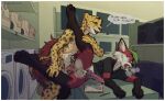 2023 absurd_res anthro anthro_on_anthro canid canine cheetah duo english_text felid feline fox fur hi_res hinar_miler looking_at_another looking_at_partner male male/male male_penetrated male_penetrating male_penetrating_male mammal multicolored_body multicolored_fur penetration red_body red_fur sex speech_bubble spots spotted_body spotted_fur text white_body white_fur yellow_body yellow_fur