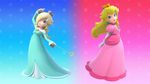  2girls blonde_hair blue_eyes crown lips looking_at_viewer mario_(series) mario_party mario_party_10 multiple_girls nail_polish official_art princess_peach puckered_lips rosalina_(mario) rosetta_(mario) super_mario_bros. super_mario_galaxy 