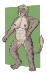 absurd_res anthro areola beastren big_breasts big_clitoris big_pussy blonde_hair breasts brown_body brown_fur brown_nipples brown_pussy capcom clitoris curvy_figure digitigrade dragon&#039;s_dogma feet felid feline female fur genitals glistening glistening_eyes green_eyes hair hand_on_hip hi_res looking_at_viewer mammal montgomery_glands multicolored_body multicolored_fur muscular muscular_female naughty_face navel nipples pantherine pawpads paws pecs pinup pose pubes pussy sexy_face smile smug smug_face solo spots standing tail tail_motion tairenukitty tan_body tan_fur voluptuous wavy_hair