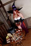 1girl asian bowl breasts chouzuki_maryou cosplay dragon&#039;s_crown dragon's_crown hat hips large_breasts photo plump red_hair skull solo sorceress sorceress_(dragon&#039;s_crown) sorceress_(dragon&#039;s_crown)_(cosplay) sorceress_(dragon's_crown) sorceress_(dragon's_crown)_(cosplay) staff table thick_thighs thighs wide_hips witch_hat 