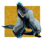 claws dinosaur dromaeosaurid feathers feral icy-marth male open_mouth reptile scalie solo tail teeth theropod