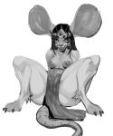 3_eyes absurd_res anthro breasts female genitals hi_res mammal mouse mouse_ears mouse_tail multi_eye murid murine occultgay open_mouth pussy rat rodent solo spread_legs spreading